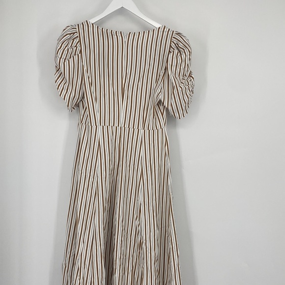 Danielle Bernstein Women's Puff Sleeves Slip Dress HG Striped Pullover Sze 4 NWT - Picture 6 of 7